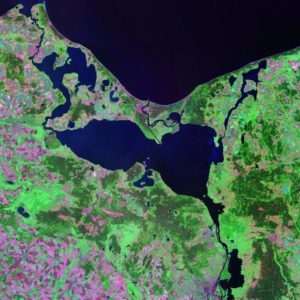 Landsat satellite photo (circa 2000) Source: NASA, public domain.